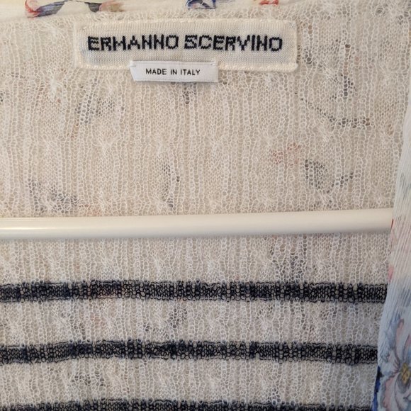 Ermanno Scervino White and Blue Cardigan - Picture 2 of 4